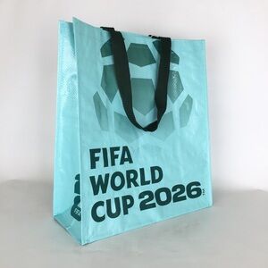 FIFA World Cup 2026 Reusable Tote Bag Teal Soccer Official Merch NEW Soccer Fan